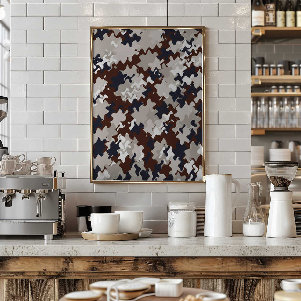 Abstract Wavescape Poster