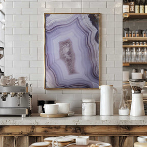 Purple Agate Poster
