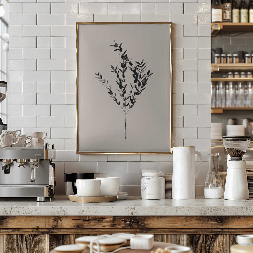 Inky Botanical Poster