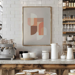Retro Geometric III Poster