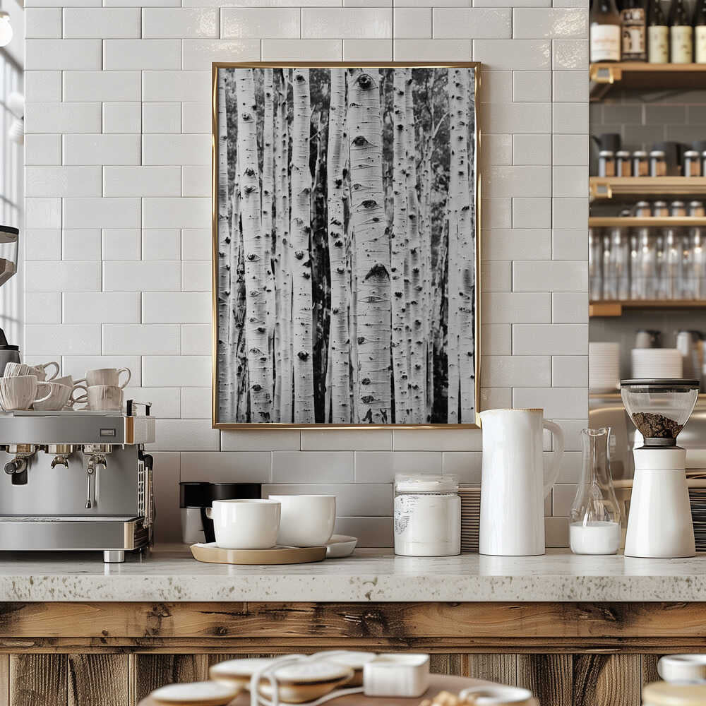 Birches Poster