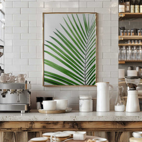 Green Palm Leaf Poster
