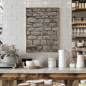 Serene Stonework Poster