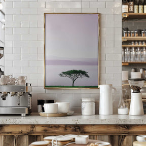 Tree By A Tranquil Lake Poster
