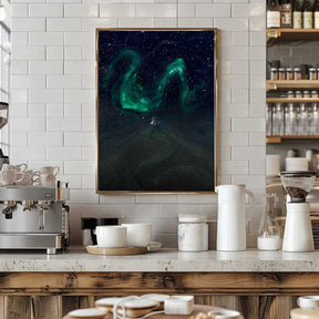 Under the Northern lights Poster