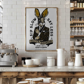 Mister Bourbon Jackalope In Smoking Jacket Poster