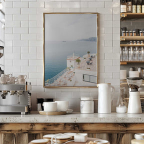 Terrace at the Amalfi Coast Poster