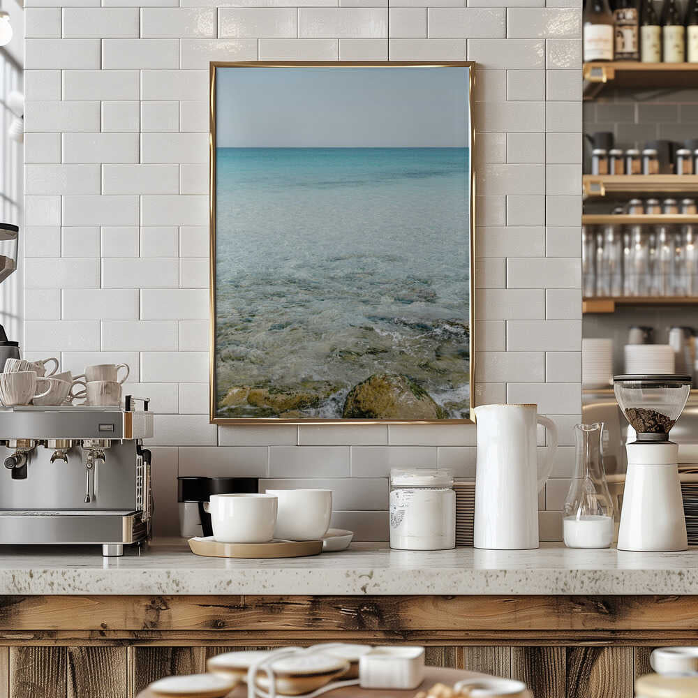 Seascape at the Italian Coast Poster