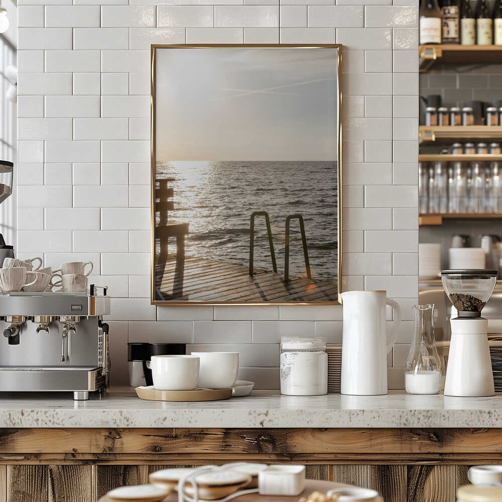 Summer Morning Swim Poster