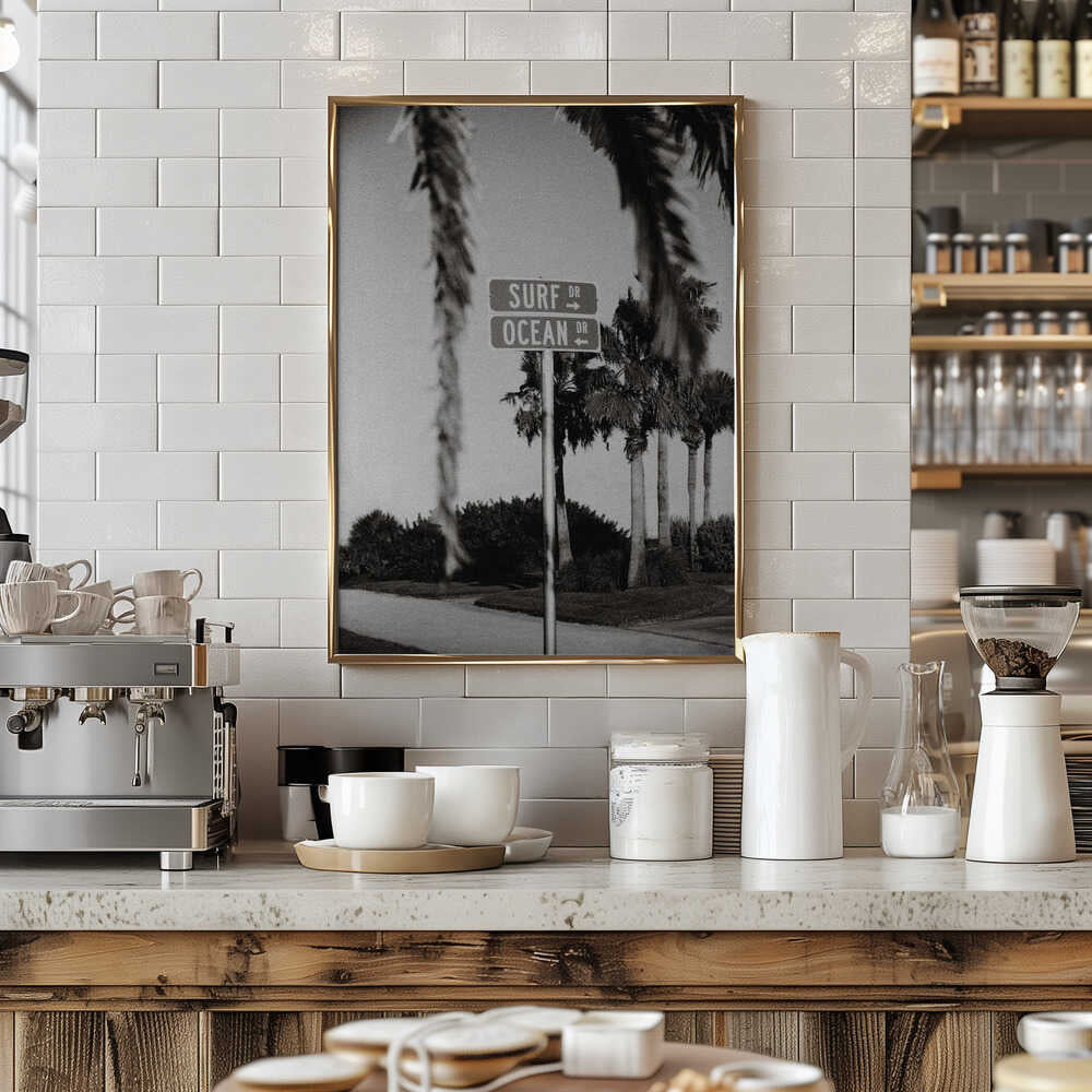 Surf Drive + Ocean Drive Poster