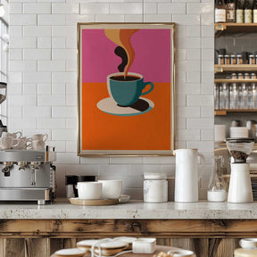 Coffee Steam Poster