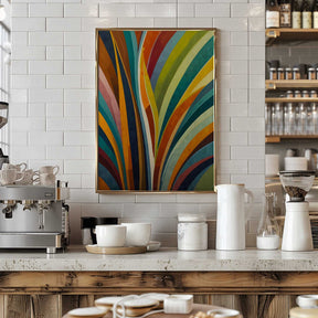 Dancing Stripes In Color Poster