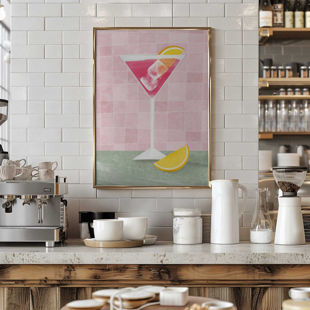 Pink coctail Poster