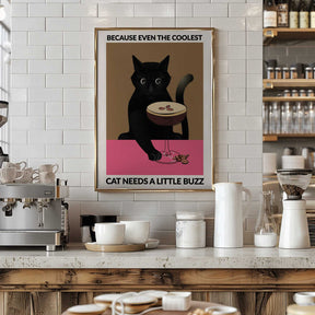 A4 Cat & Espresso 01.png Poster