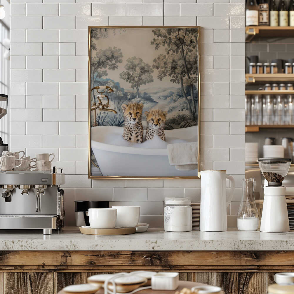 Cheetah Bath Time Duo Poster