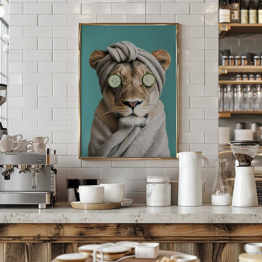 Luxury Lioness Poster