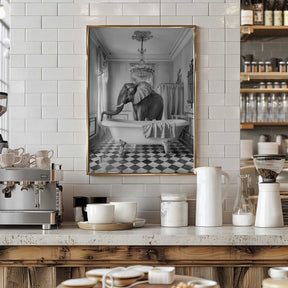 A Bathroom Occupied Poster