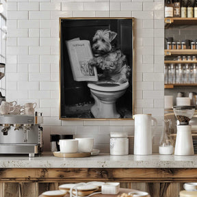 Doggy Doing A Doo Doo Poster