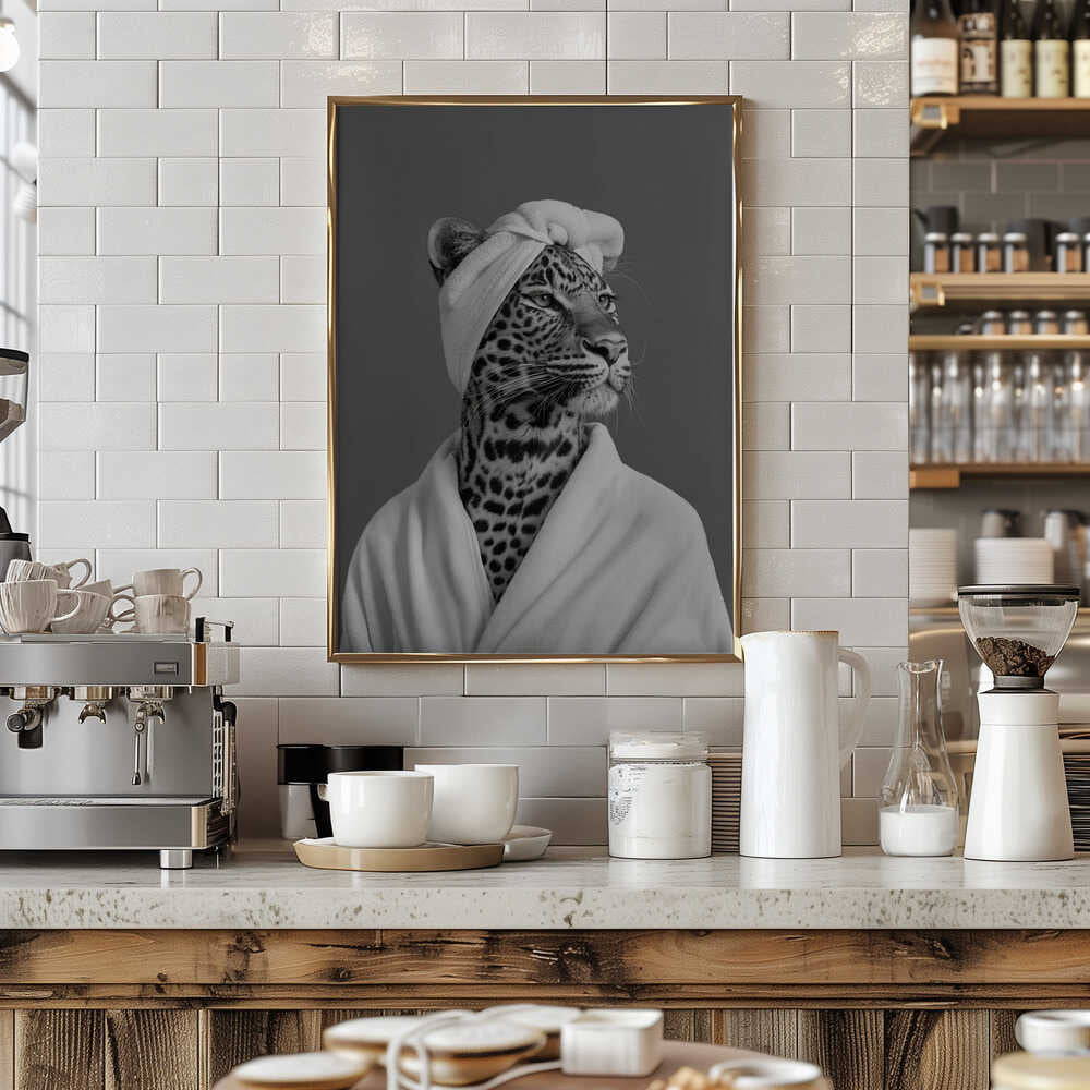 Lady Leopard Spa Day Poster