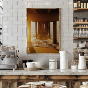 Golden Pier Pathway Poster