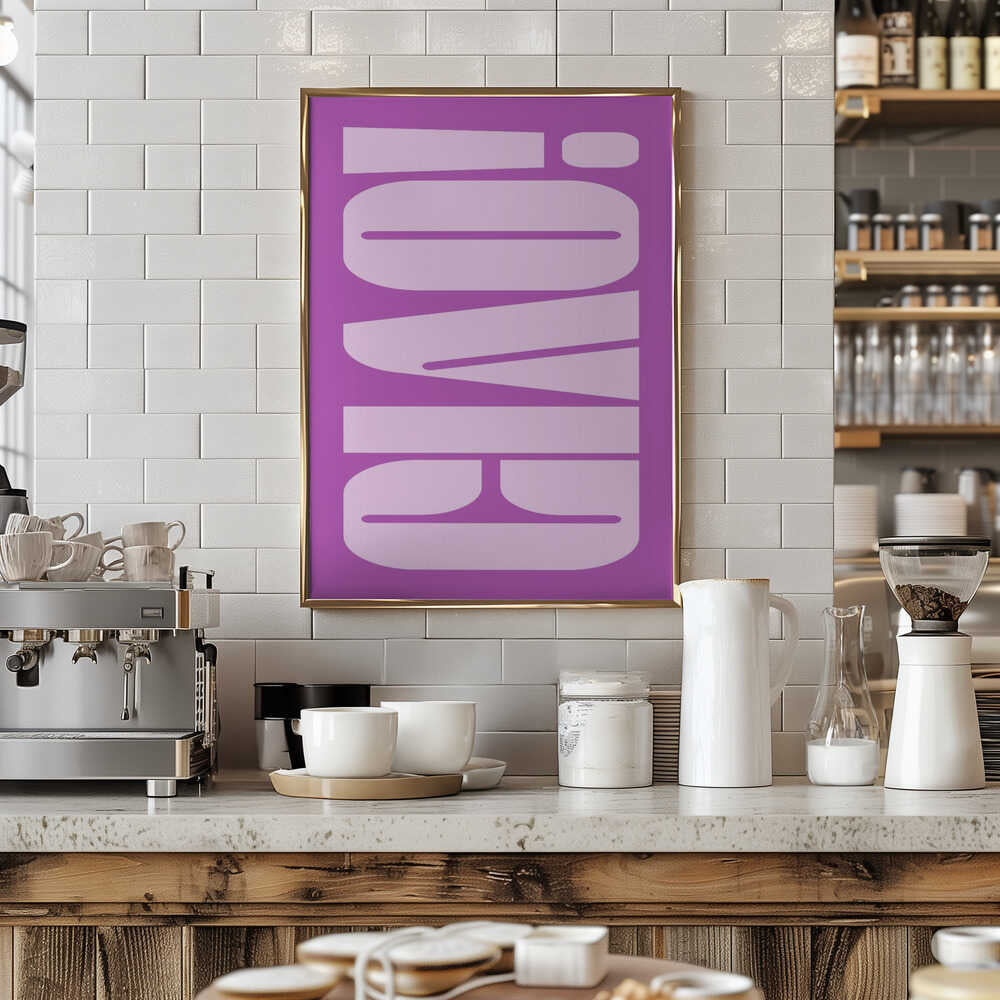 Bold Purple Typework Poster