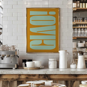 Mint Orange Harmony Poster