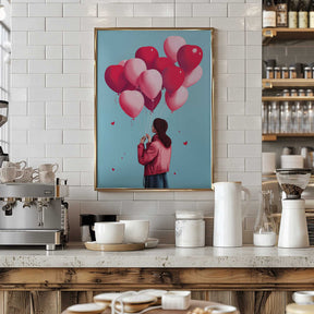 Love Balloons Flight Poster