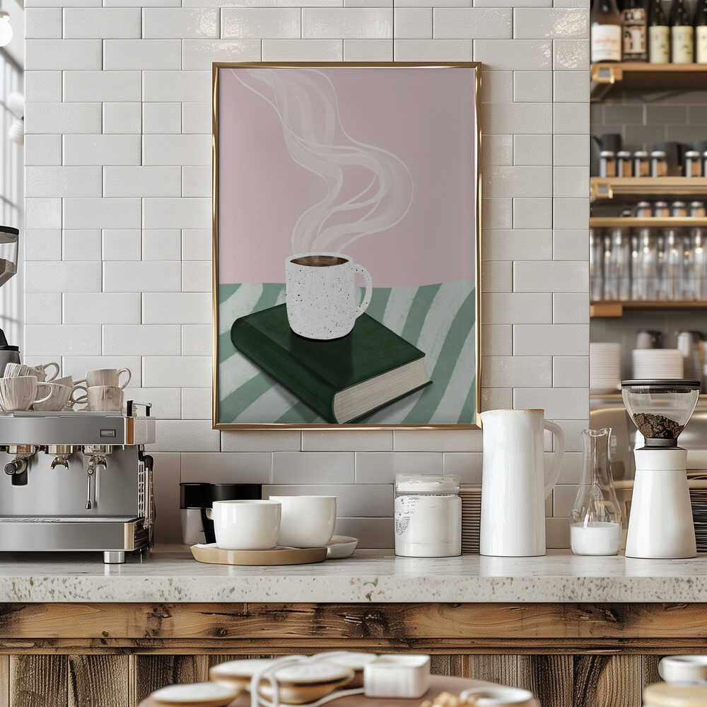 Coffee and book Poster