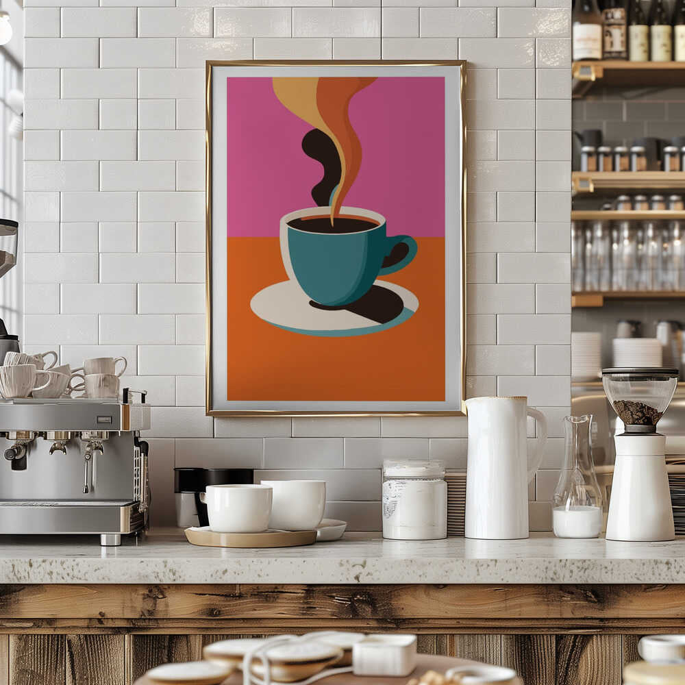 A3 Coffee Steam Pink Final 01 01.png Poster