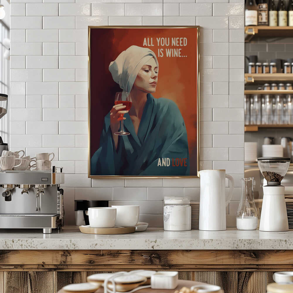 All You Need Is Wine Poster
