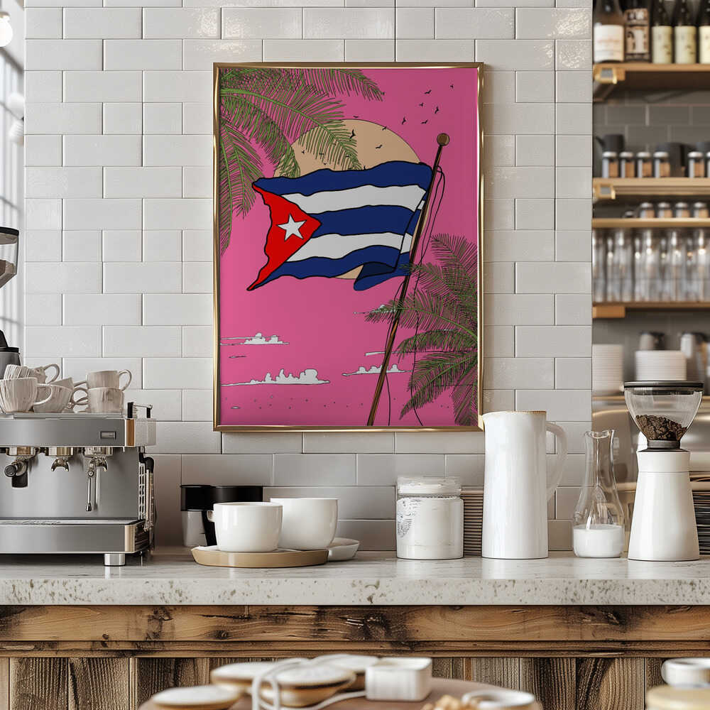 The Cuban Flag Poster