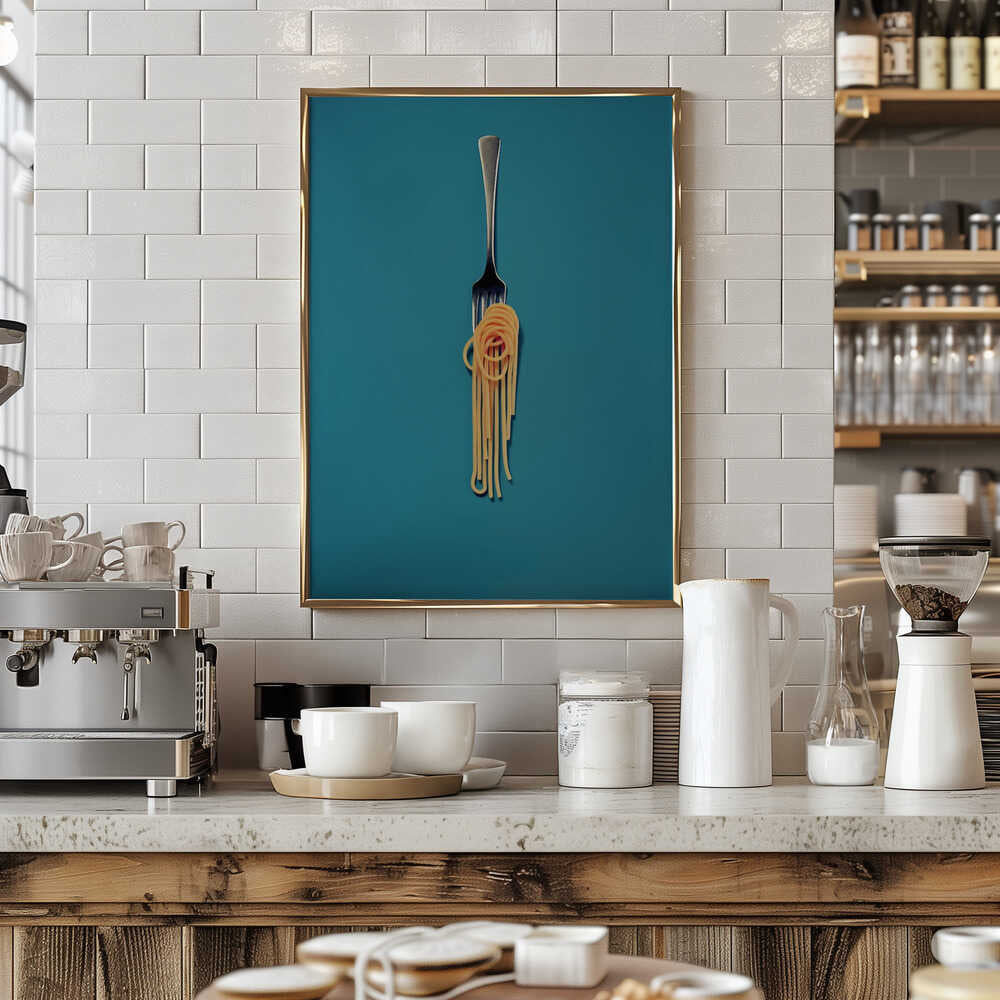 Pasta Swirl Symphony Poster