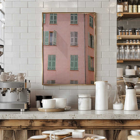 Pink Building Poster