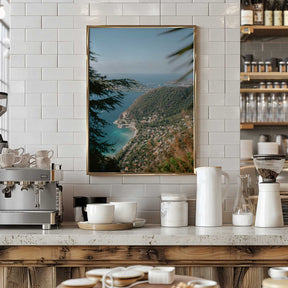 Green Hills And Turquoise Waters Poster