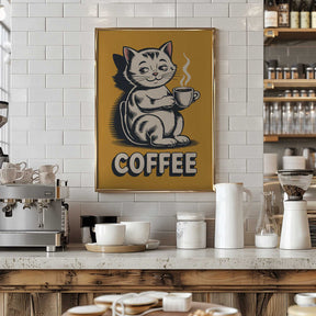 Cat Brew Delight Poster