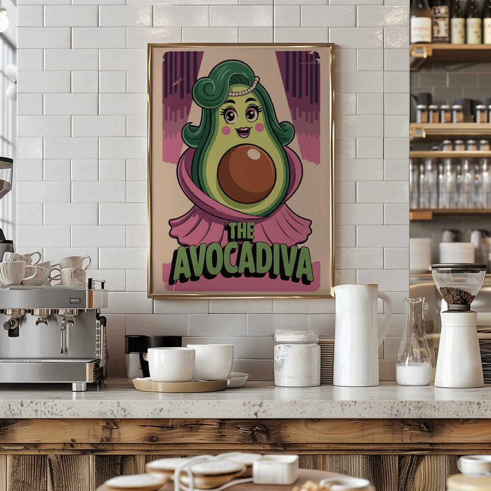 Glamorous Avocado Poster