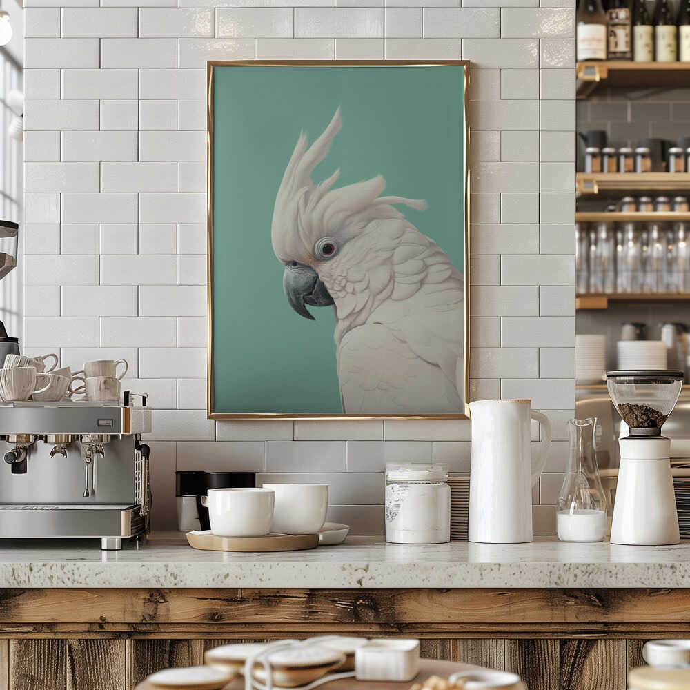 White Cockatoo Poster