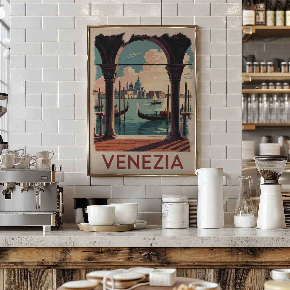 Venezia Vintage Travel Poster Poster