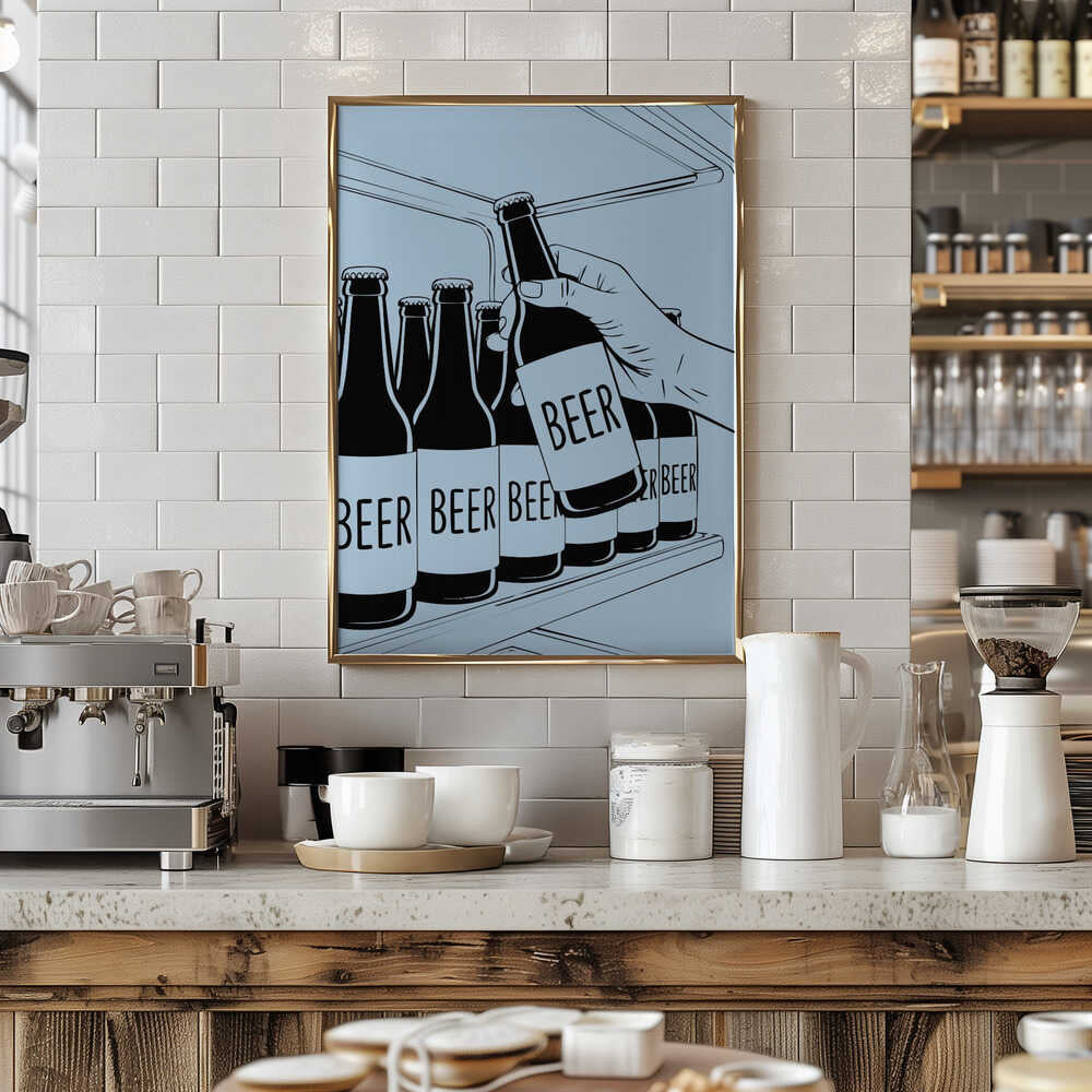 Beer Shelf Poster