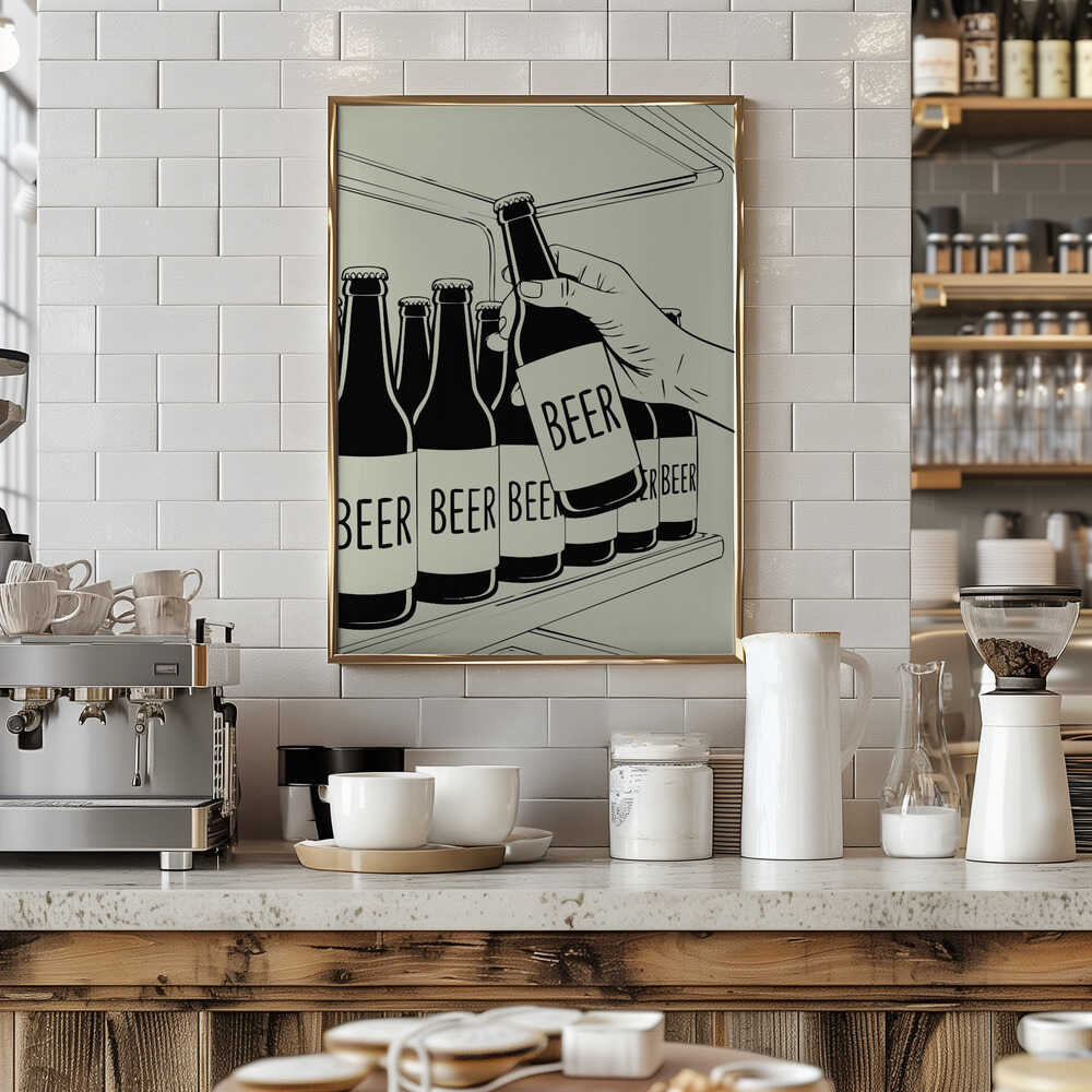 Beer Shelf Poster
