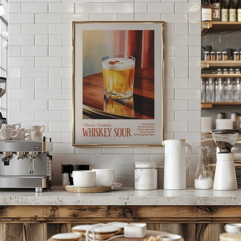 Classic Cocktails - Whiskey Sour Poster