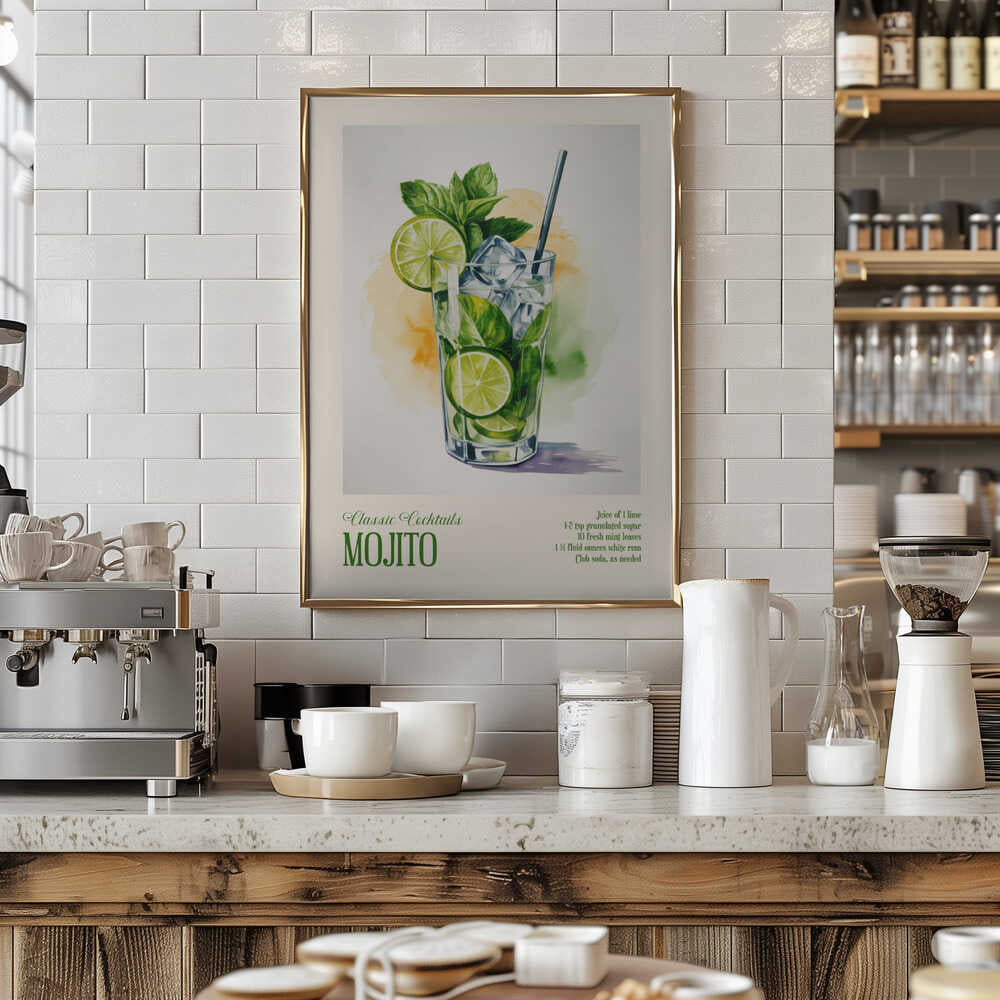 Classic Cocktails - Mojito Poster