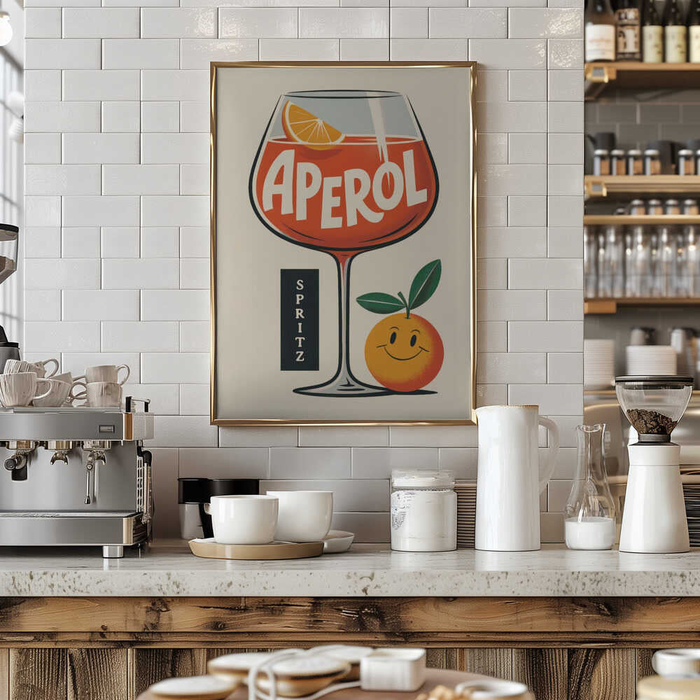 Aperol Spritz Retro Poster