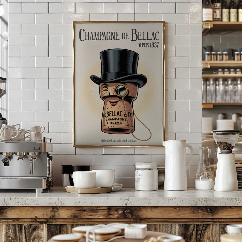 Champagne De Bellac Poster