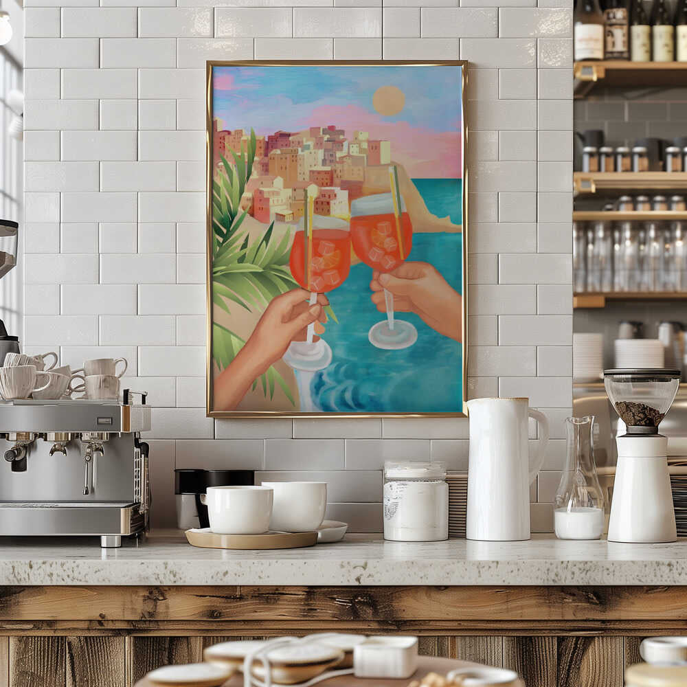 Aperol Sunset Poster