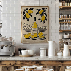 Limoncello Bottle Poster