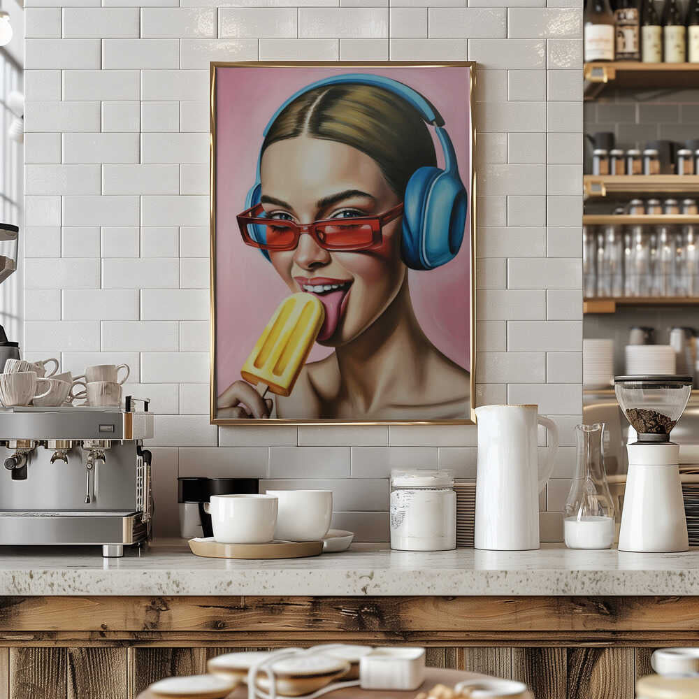 Popsicle and Music Poster