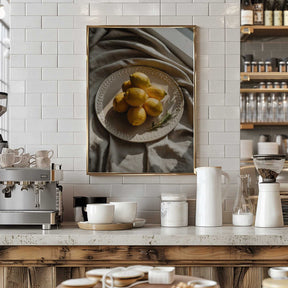 A Plate of Lemons Poster