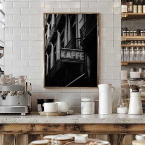 Kaffe Skylt Poster
