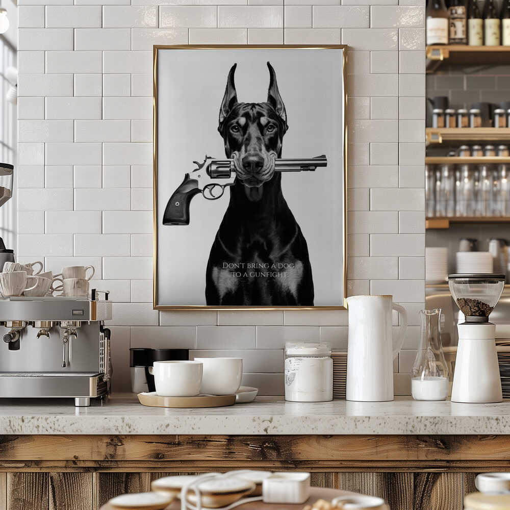 Don't Bring a Dog To a Gunfight Poster
